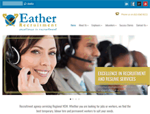 Tablet Screenshot of eatherrecruitment.com.au
